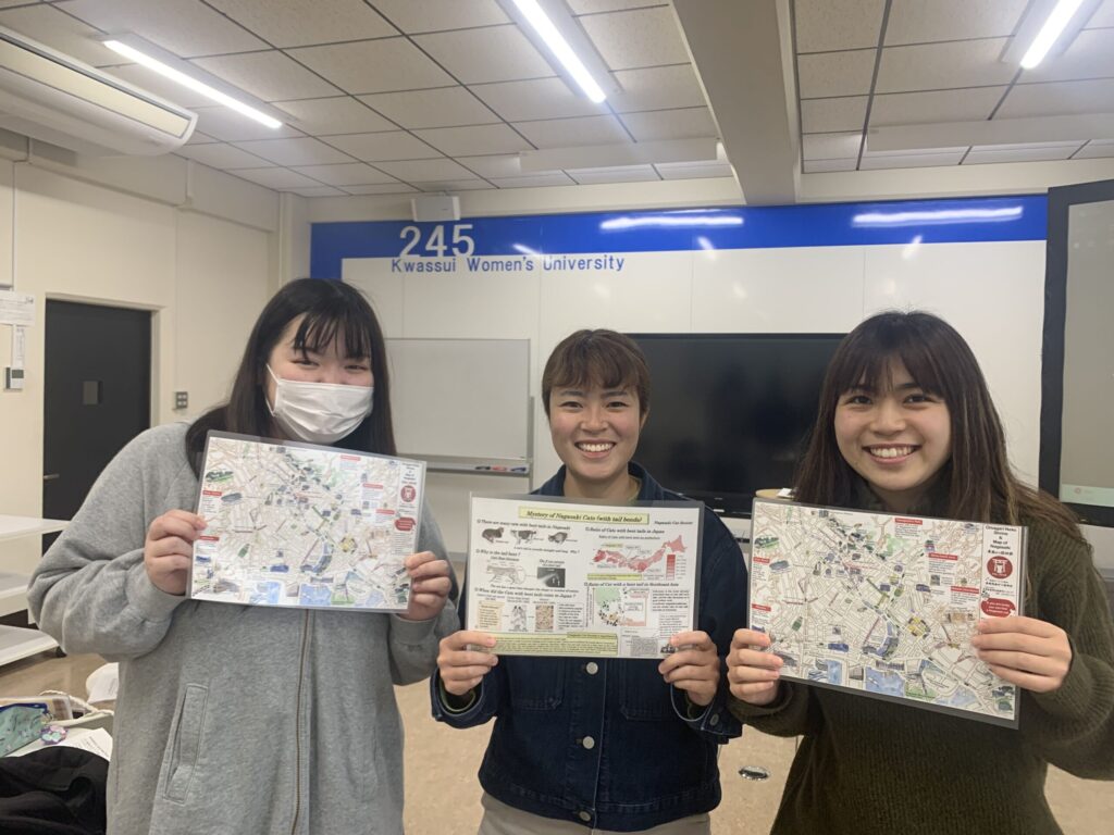 「長崎尾曲がり猫マップ」を活水生が英訳！